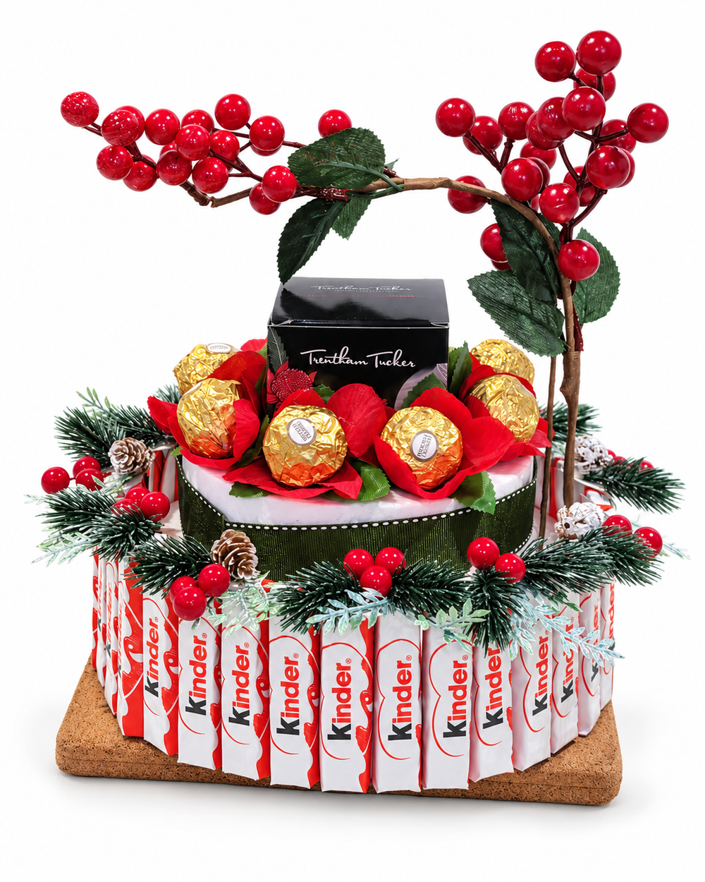 Festive chocolate centrepiece from a previous BasketsBliss customer order.