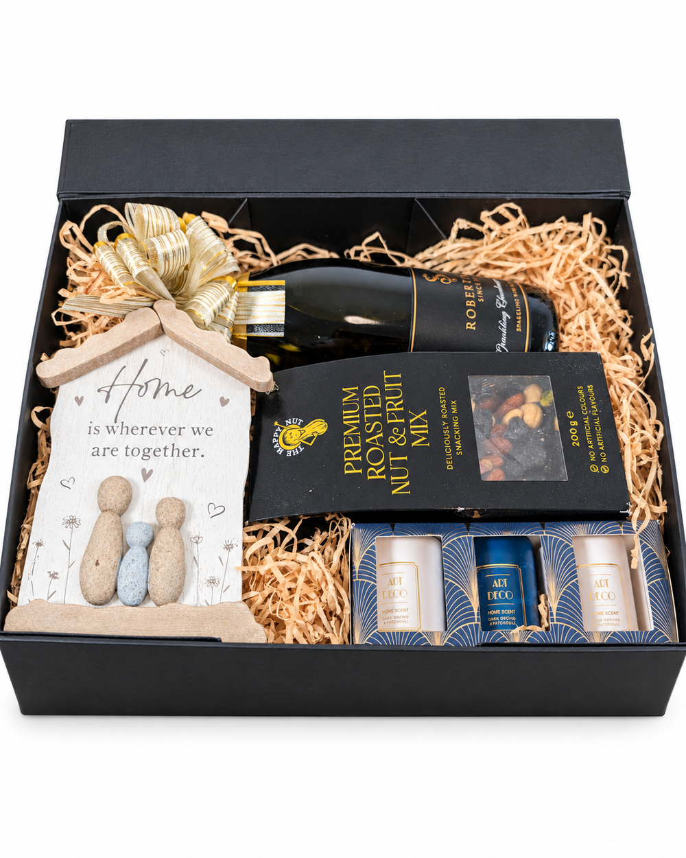 New-home keepsake hamper from a previous BasketsBliss customer order.
