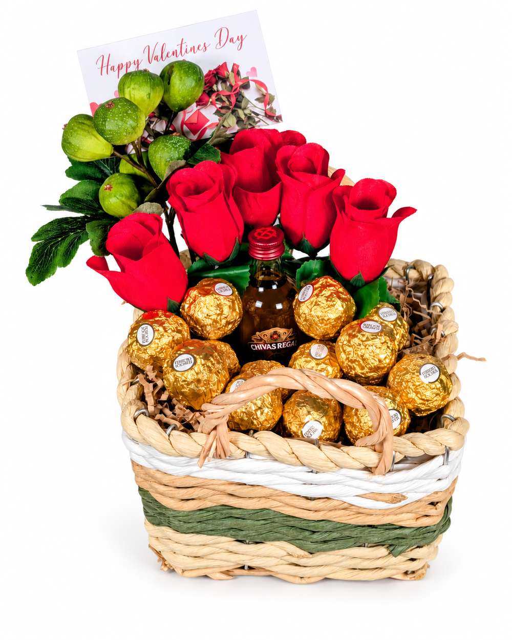 Rose and chocolate basket from a previous BasketsBliss customer order.